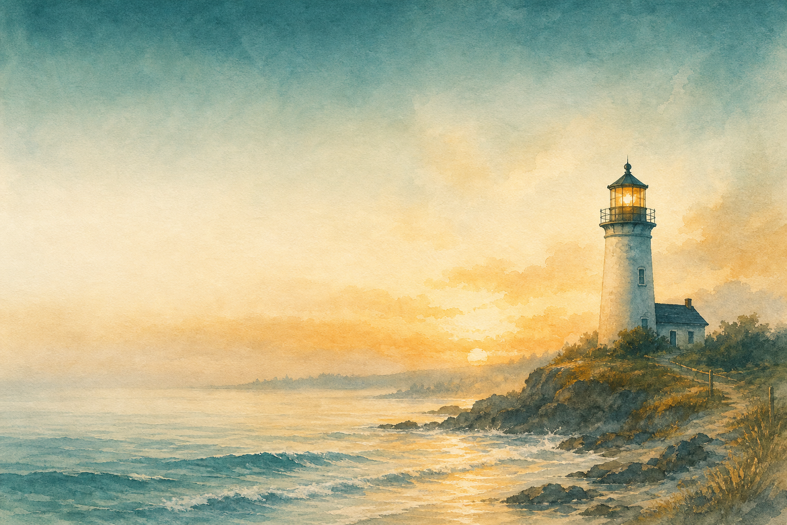 Solenari Care — quiet shore at dawn